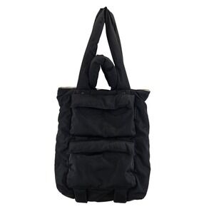 Dagne DoverJemi Cargo Tote Bag Black Recycled Polyester Lightweight Everyday